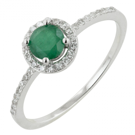 Emerald and Diamond Ring