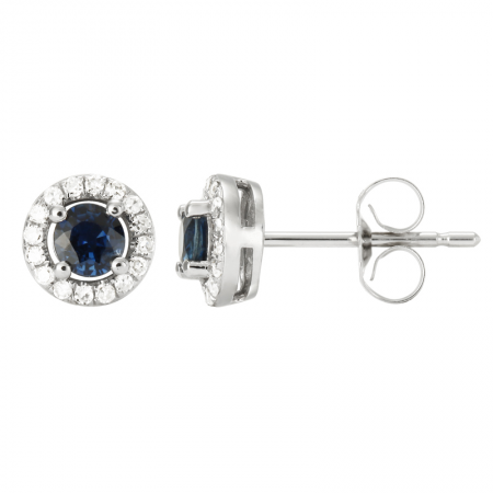 Sapphire & Diamond Earrings