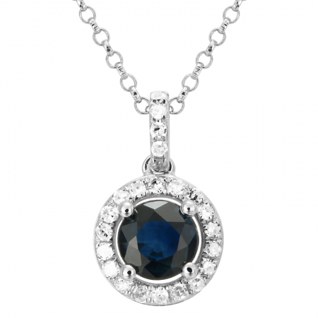 Sapphire & Diamond Pendant