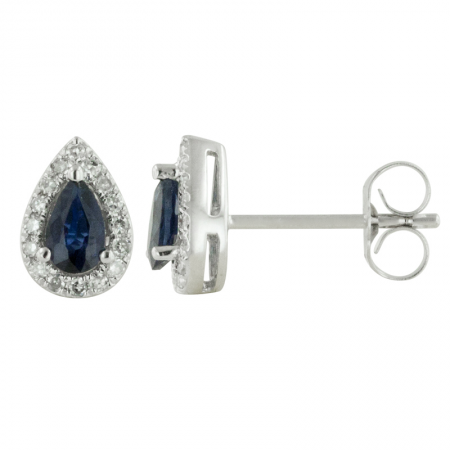 Sapphire and Diamond Earrings