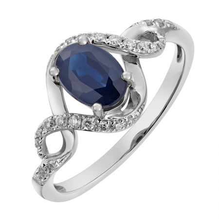 Sapphire & Diamond Ring