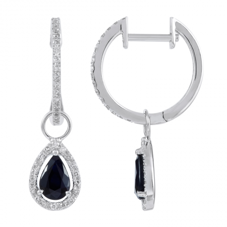 Sapphire & Diamond Earrings