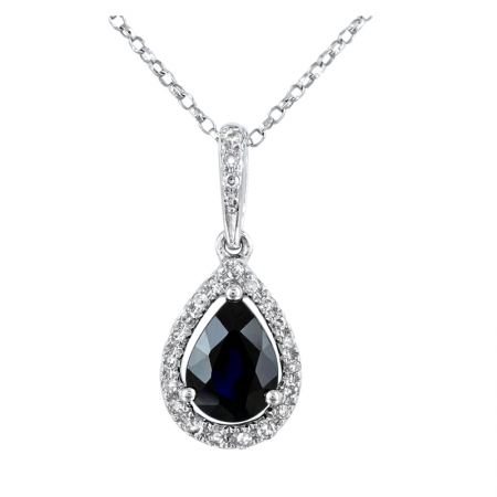 Sapphire & Diamond Pendant