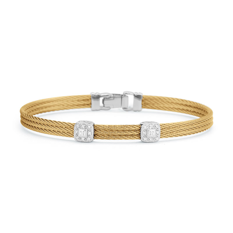 Alor Yellow Cable Stackable Bracelet