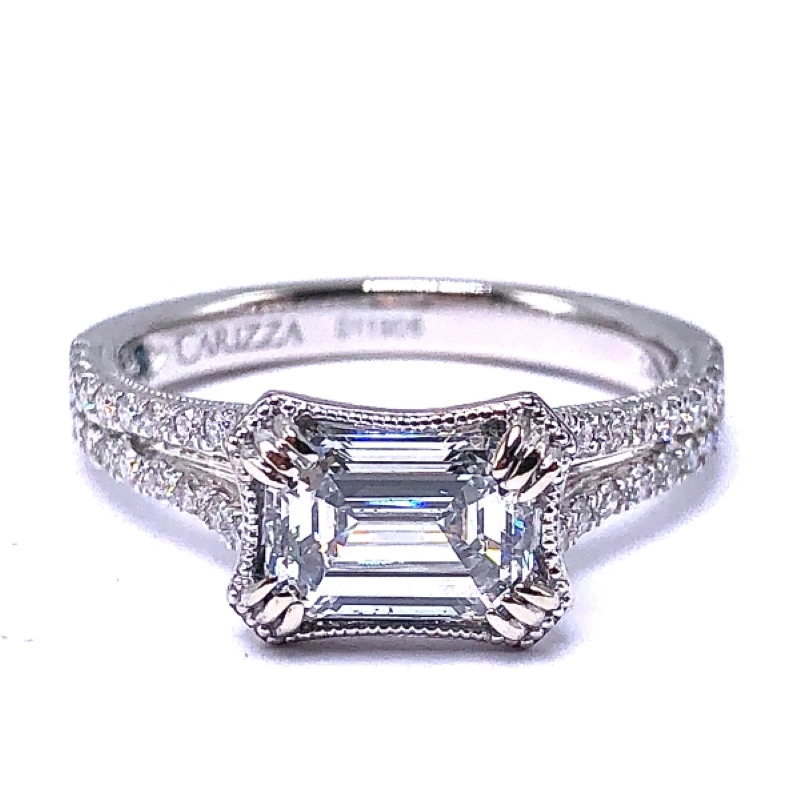 Emerald Cut Diamond Engagement Ring