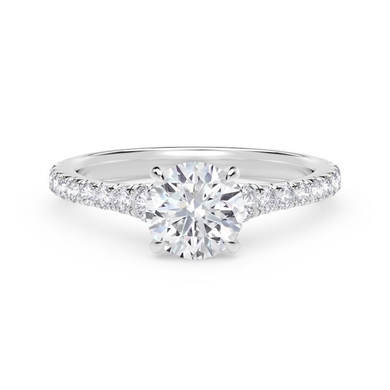 De Beers Forevermark Round Diamond Engagement Ring