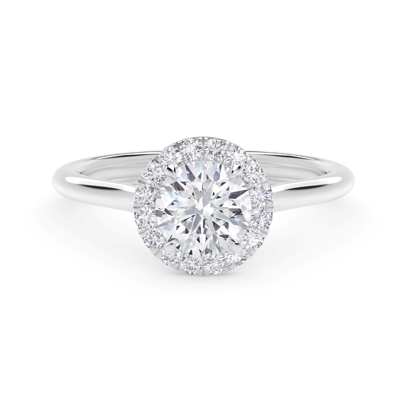 De Beers Forevermark Center of My Universe® Round Halo Engagement Ring