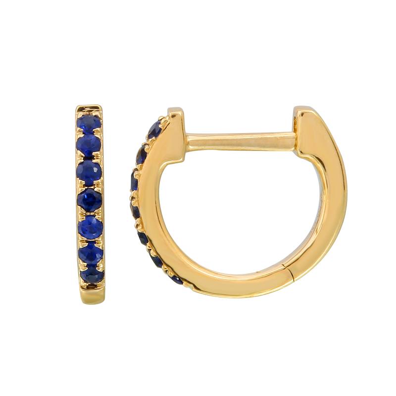 Sapphire Huggie Earrings