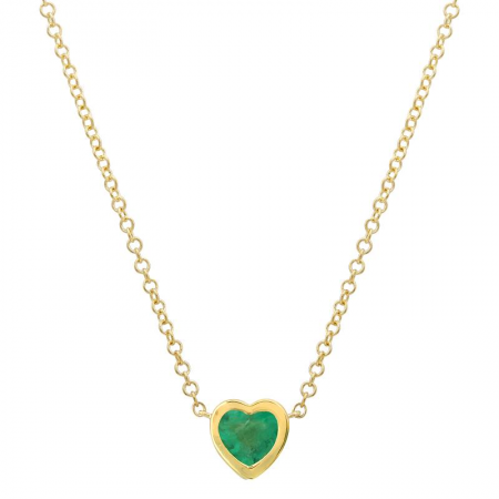 Emerald Heart Necklace