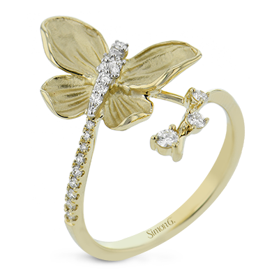 Simon G. Diamond Dragonfly Ring
