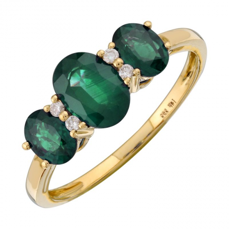 Emerald & Diamond Ring