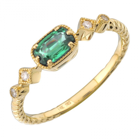 Emerald & Diamond Ring