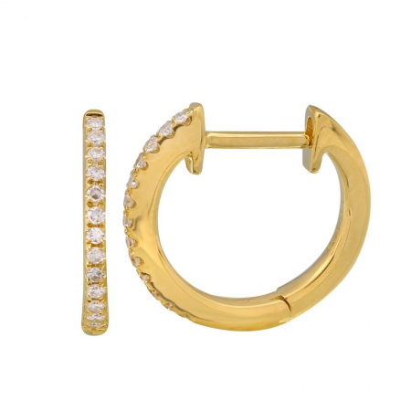 Diamond Hoop Earrings