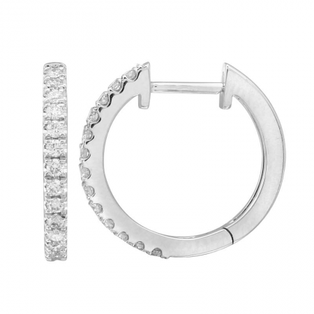 Diamond Hoop Earrings