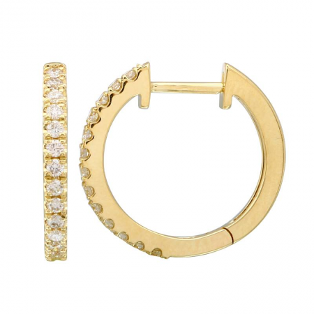 Diamond Hoop Earrings