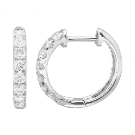 Diamond Hoop  Earrings