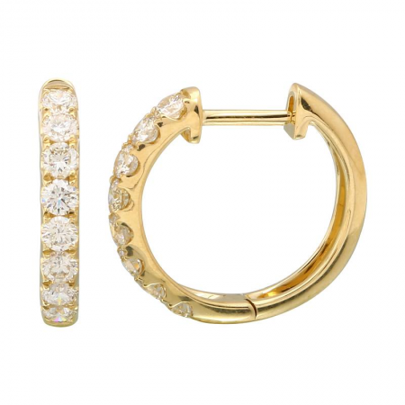 Diamond Hoop Earrings