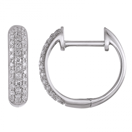 Diamond Hoop  Earrings