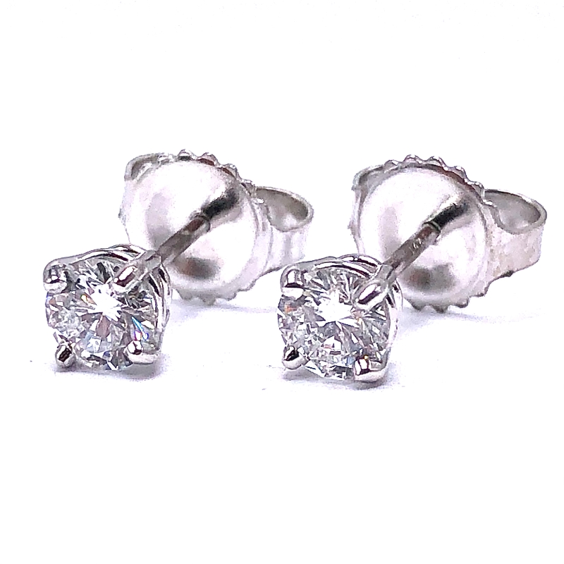 Solitaire Diamond Earrings