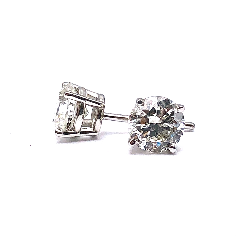 Diamond Solitaire Earrings