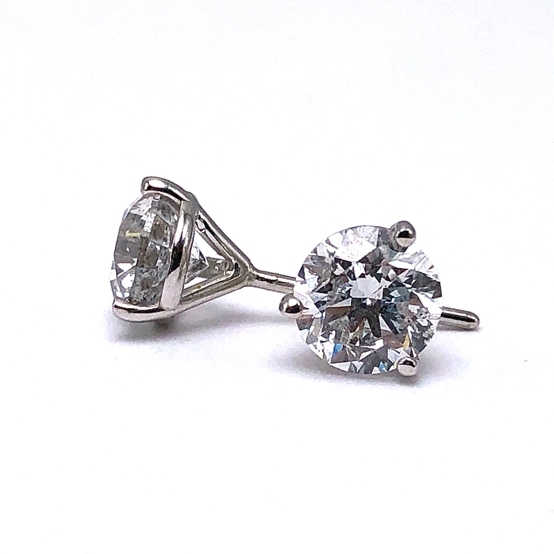 Diamond Solitaire Earrings