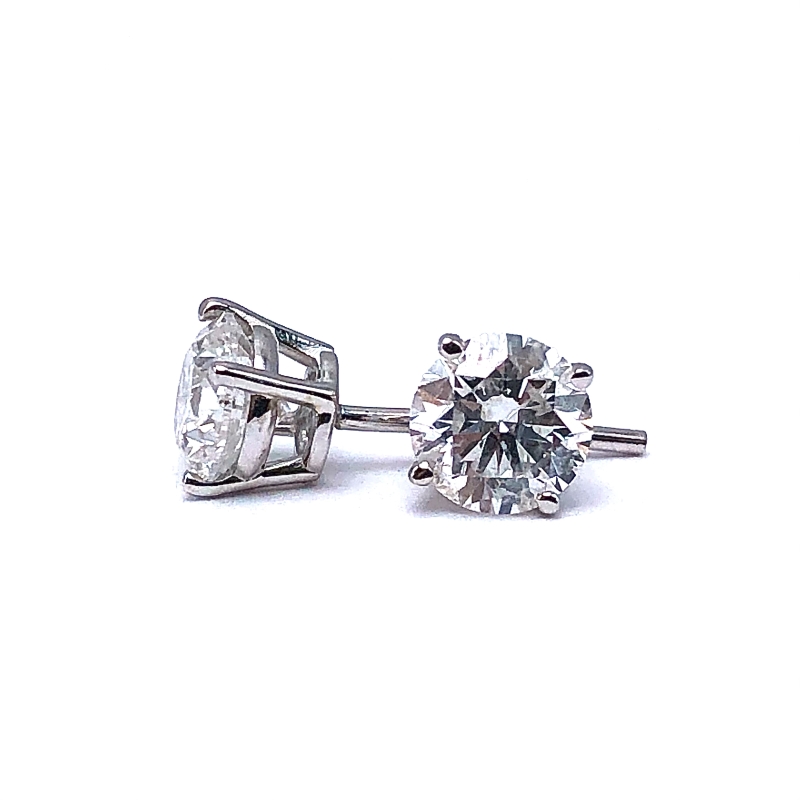 Diamond Solitaire Earrings