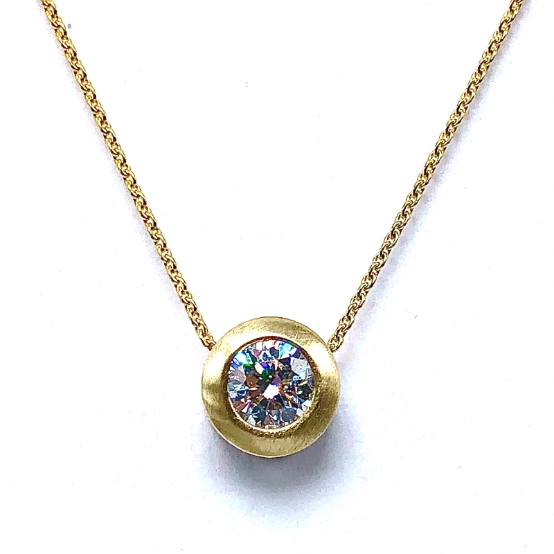 Diamond Bezel Pendant