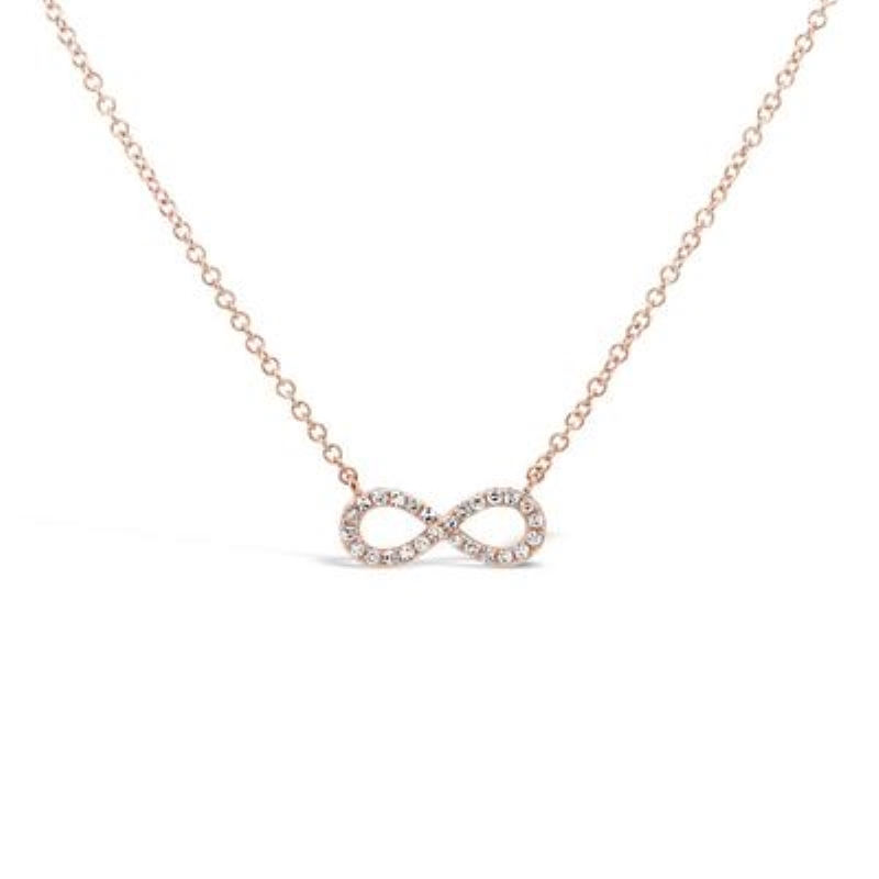 SHY Creation  Diamond Infinity Necklace