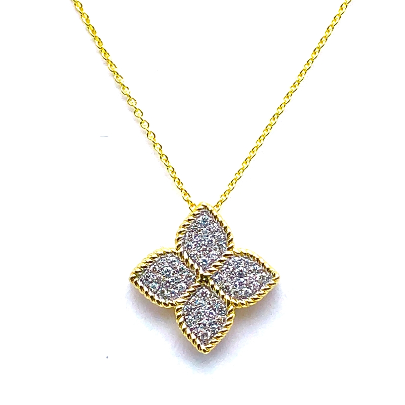 Diamond Flower Necklace