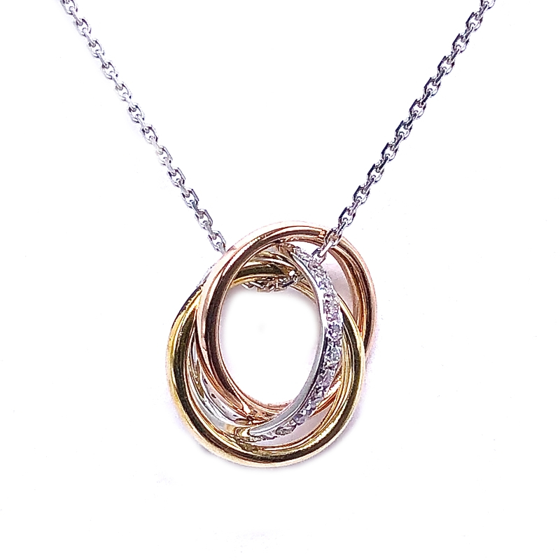 3 Circle Diamond Pendant