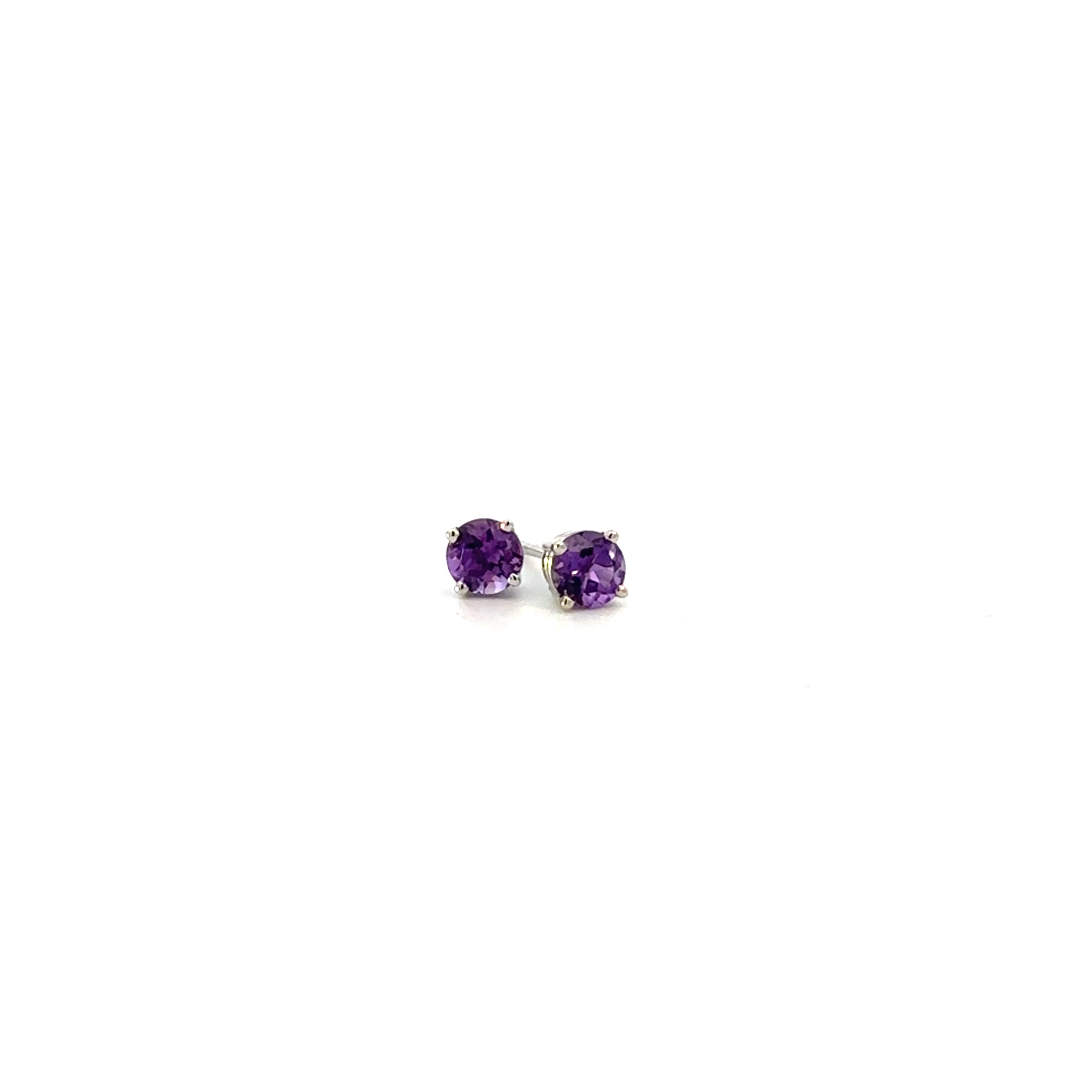 Amethyst  Stud Earrings