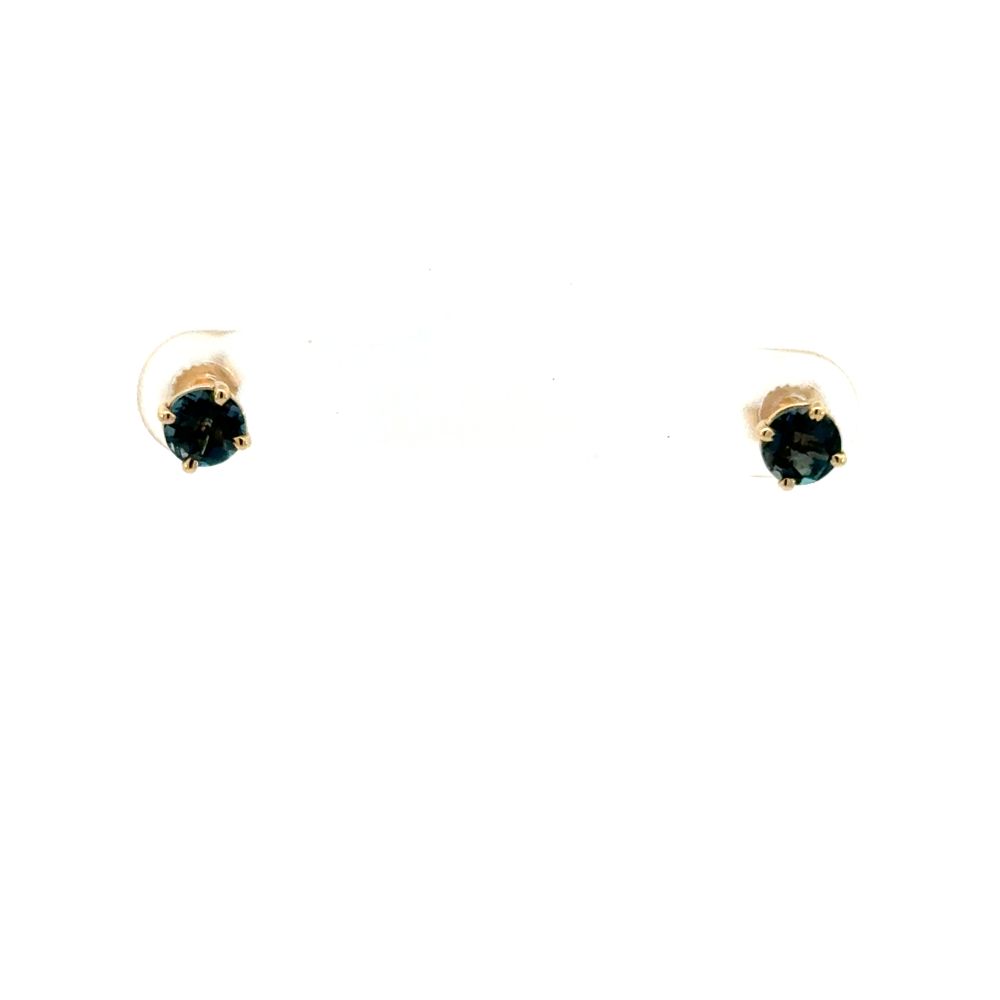 London Blue Topaz Solitaire Earrings
