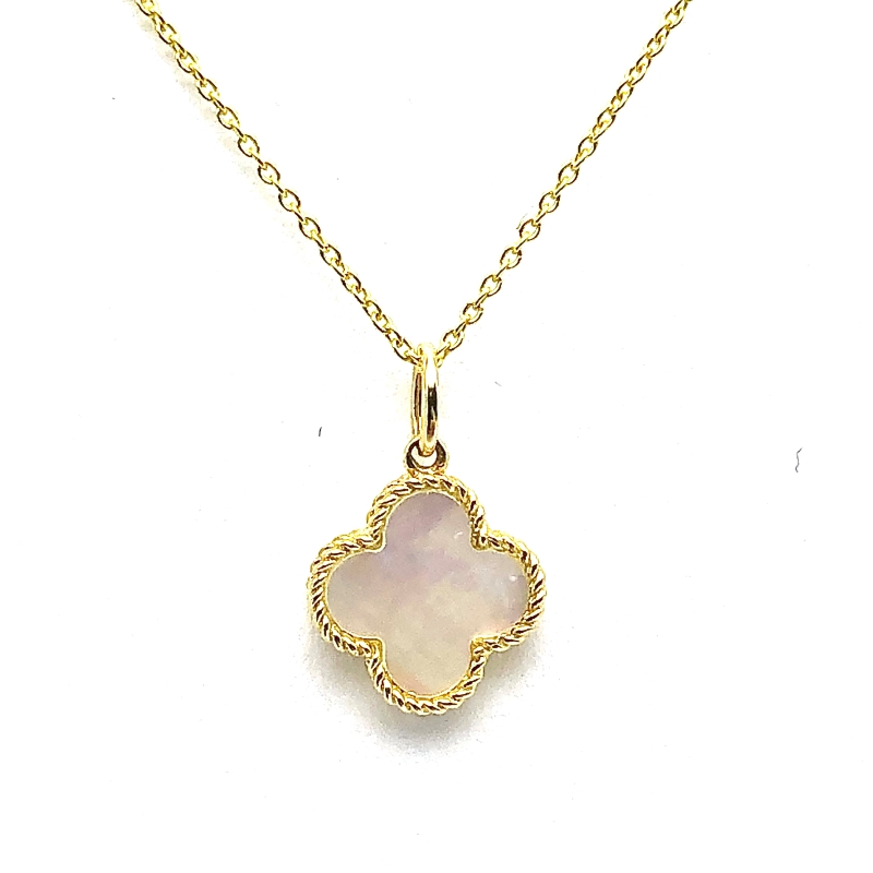 Mother Of Pearl Clover Pendant