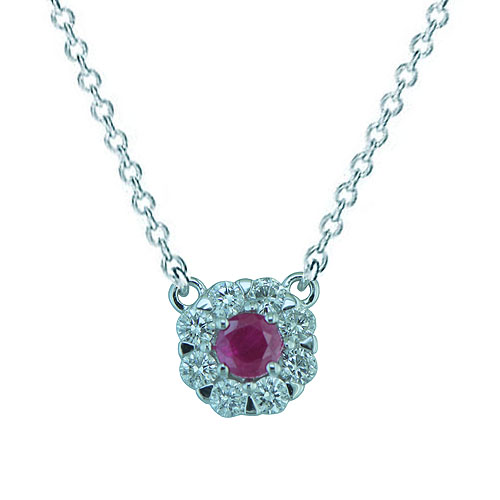 Ruby & Diamond Necklace