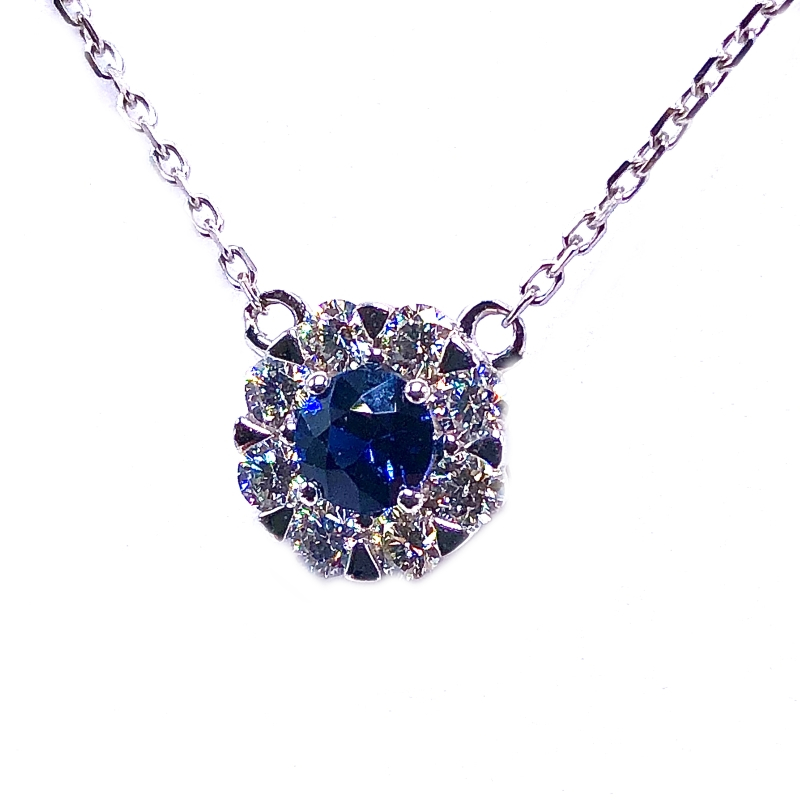 Sapphire & Diamond Pendant