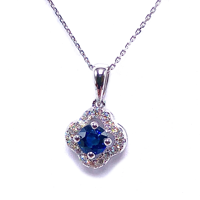 Sapphire & Diamond Pendant