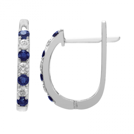 Sapphire & Diamond Earrings