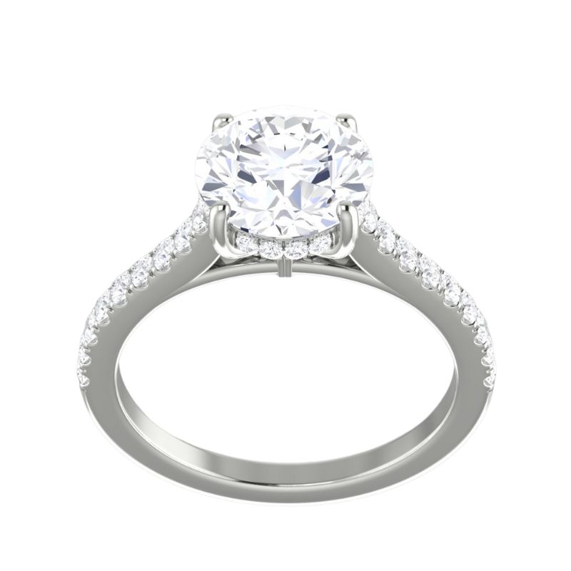 Round Engagement Ring