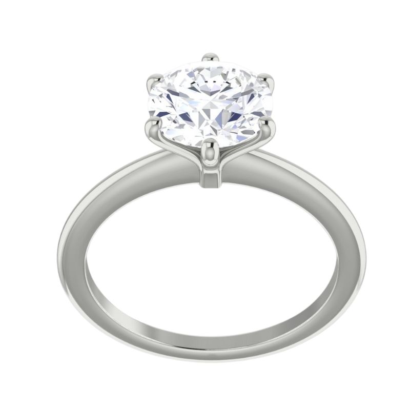 Round Engagement Ring