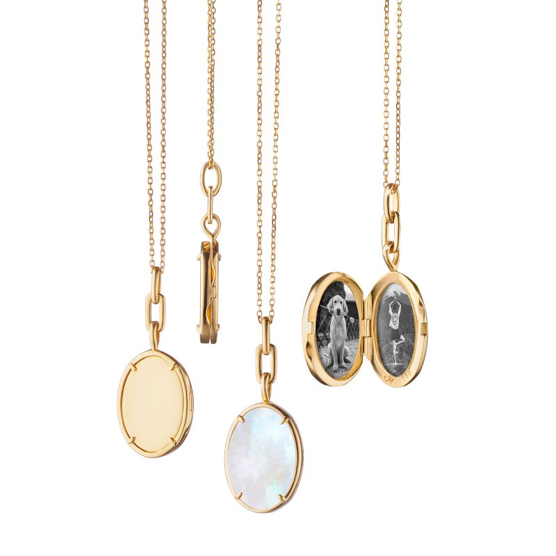 MRK  Yellow Gold Oval Locket