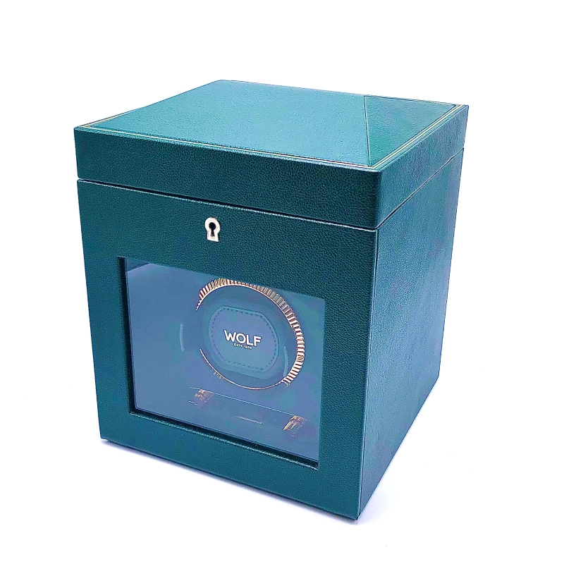 Green Leather Watch Winder by Wolf