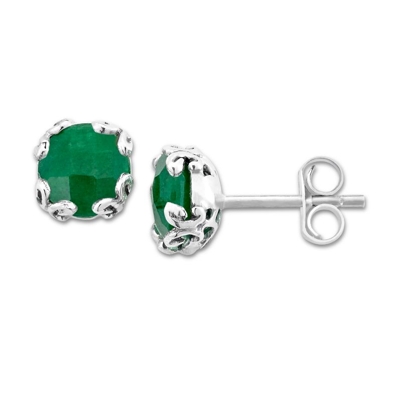 Samuel B. Emerald Stud Earrings