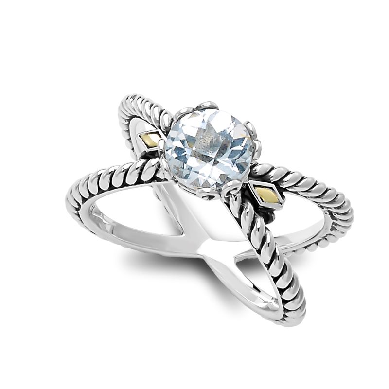 Samuel B.White Topaz Birthstone X  Ring