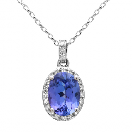 Tanzanite & Diamond Pendant