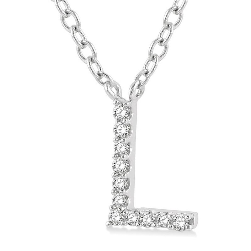 Diamond Initial Pendant