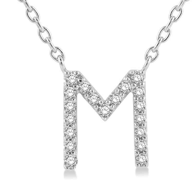 Diamond Initial Pendant