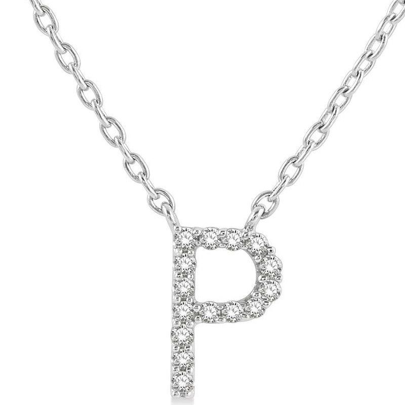 Diamond Initial Pendant