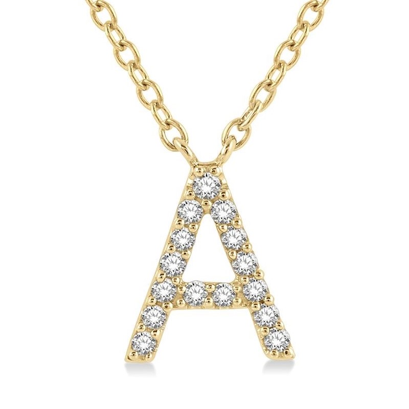 Diamond Initial Pendant