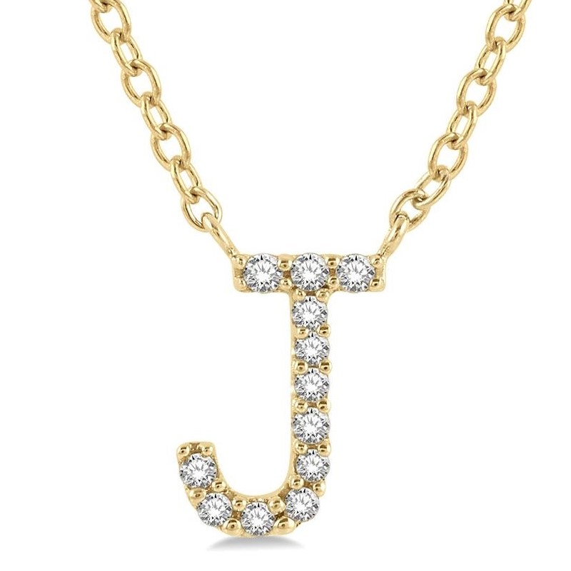 Diamond Initial Pendant