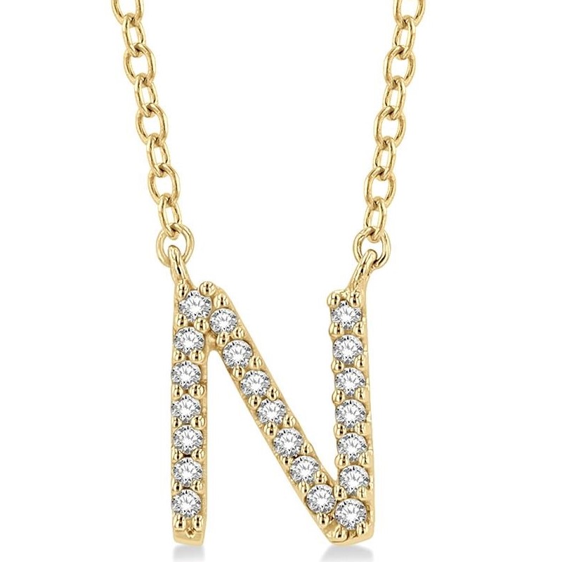 Diamond Initial Pendant